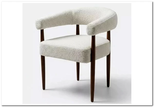 Стул БОНСАЙ (BONSAI), цвет СВЕТЛО-БЕЖЕВЫЙ CLOUD-113, букле / ОРЕХ , ®DISAUR заказать по цене 20 450 руб. в Ростове на Дону в интернет магазине