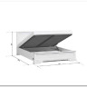 Кровать Stylius (Стилиус) B169-LOZ160х200 с подъемным механизмом BRW заказать по цене 39 350 руб. в Ростове на Дону в интернет магазине