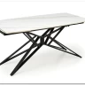 Стол обеденный Halmar ALFREDO 160 (белый мрамор/черный) заказать по цене 59 488 руб. в Ростове на Дону в интернет магазине