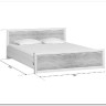 Купить Кровать Koen LOZ160x200 ясень снежный BRW с доставкой по России по цене производителя можно в магазине Другая Мебель в Ростове на Дону