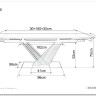 Стол обеденный Signal GENESIS Legno 180 (эффект дерева/дуб/черный) заказать по цене 124 279 руб. в Ростове на Дону в интернет магазине