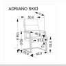 Кресло компьютерное Halmar ADRIANO SKID (черный) заказать по цене 19 983 руб. в Ростове на Дону в интернет магазине