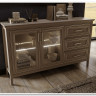 Шкаф-витрина Classic глиняный серый REG2W2D1S/170 BRW заказать по цене 38 730 руб. в Ростове на Дону в интернет магазине