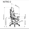 Кресло компьютерное Halmar NITRO 2 (красный/черный) заказать по цене 43 394 руб. в Ростове на Дону в интернет магазине