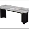 Стол АДАЖИО 240 (320) см MINERAL STONE NATURAL, керамика / Черный каркас заказать по цене 123 150 руб. в Ростове на Дону в интернет магазине