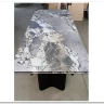 Стол АДАЖИО 240 (320) см MINERAL STONE NATURAL, керамика / Черный каркас заказать по цене 123 150 руб. в Ростове на Дону в интернет магазине