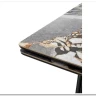 Стол АДАЖИО 240 (320) см MINERAL STONE NATURAL, керамика / Черный каркас заказать по цене 123 150 руб. в Ростове на Дону в интернет магазине