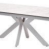 Стол BELLUNO 160 MARBLES KL-99 Белый мрамор матовый итальянская керамика/ белый каркас заказать по цене 99 320 руб. в Ростове на Дону в интернет магазине