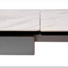Стол BELLUNO 160 MARBLES KL-99 Белый мрамор матовый итальянская керамика/ белый каркас заказать по цене 99 320 руб. в Ростове на Дону в интернет магазине