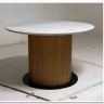 Стол MESA D120 цвет БЕЛЫЙ МРАМОР M326 / Каркас OAK, DISAUR заказать по цене 68 300 руб. в Ростове на Дону в интернет магазине