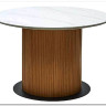 Стол MESA D120 цвет БЕЛЫЙ МРАМОР M326 / Каркас OAK, DISAUR заказать по цене 68 300 руб. в Ростове на Дону в интернет магазине