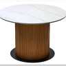 Стол MESA D120 цвет БЕЛЫЙ МРАМОР M326 / Каркас OAK, DISAUR заказать по цене 68 300 руб. в Ростове на Дону в интернет магазине