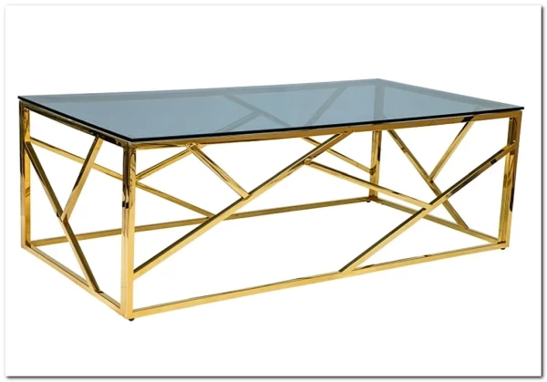 Журнальный стол ESCADA-A SIGNAL затемненное стекло - золото заказать по цене 39 335 руб. в Ростове на Дону в интернет магазине